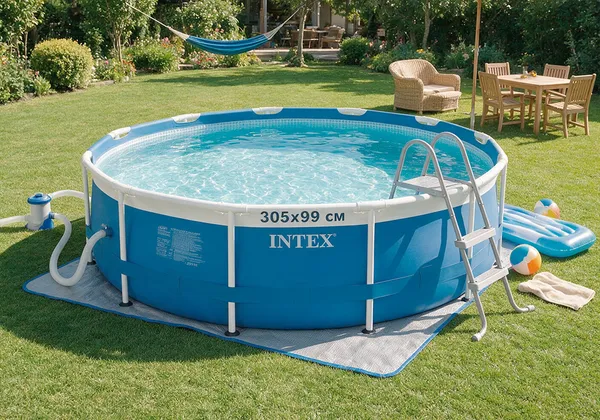 Обзор каркасного бассейна Intex 305х99 см, артикул 26706