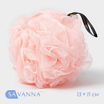 Мочалка Savanna 90гр, розовая (5376380)