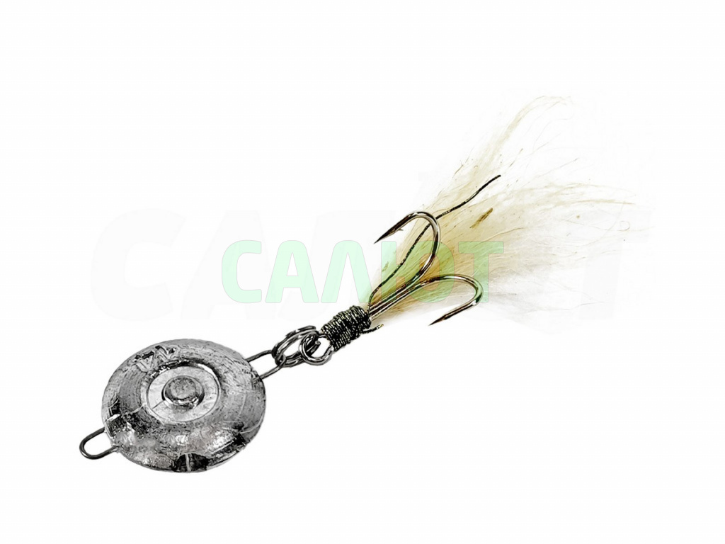 Блесна пуговица + стример Блесна пуговица + стример