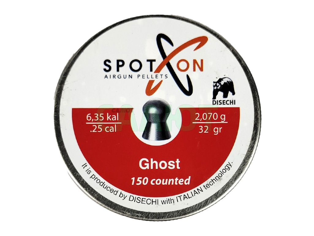 Пули Spoton Ghost 6.35мм 2,07гр (150шт)