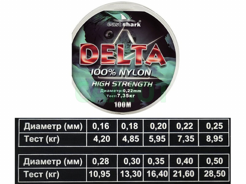 Леска East Shark Delta (Nylon) 100m