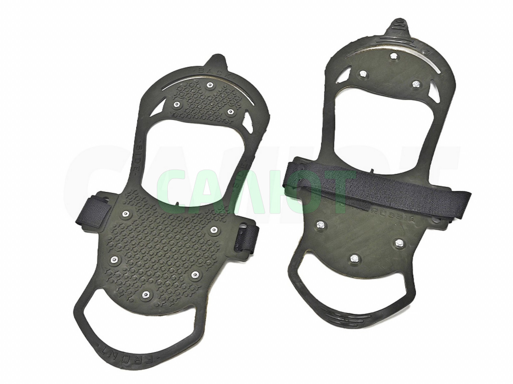 Ледоступы на обувь, 8 шипов (хаки)