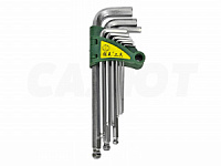 Набор шестигранников 10-21см M 9шт, серебр.