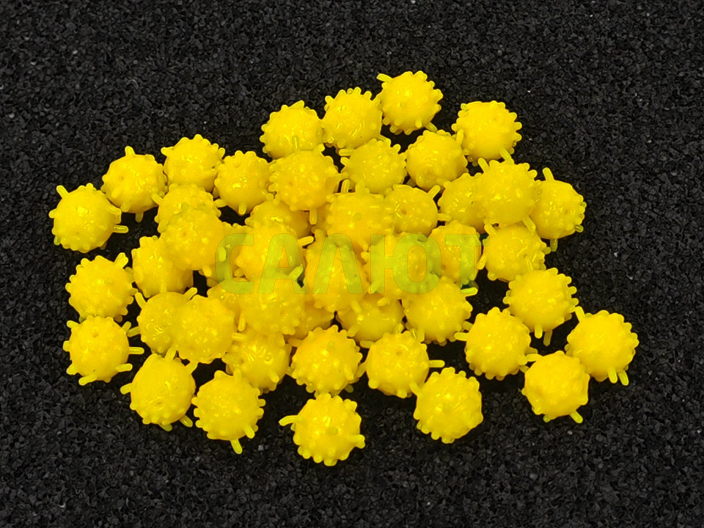 Приманка силиконовая Коронавирус 12мм