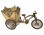 Велосипед деревянный кашпо VE2