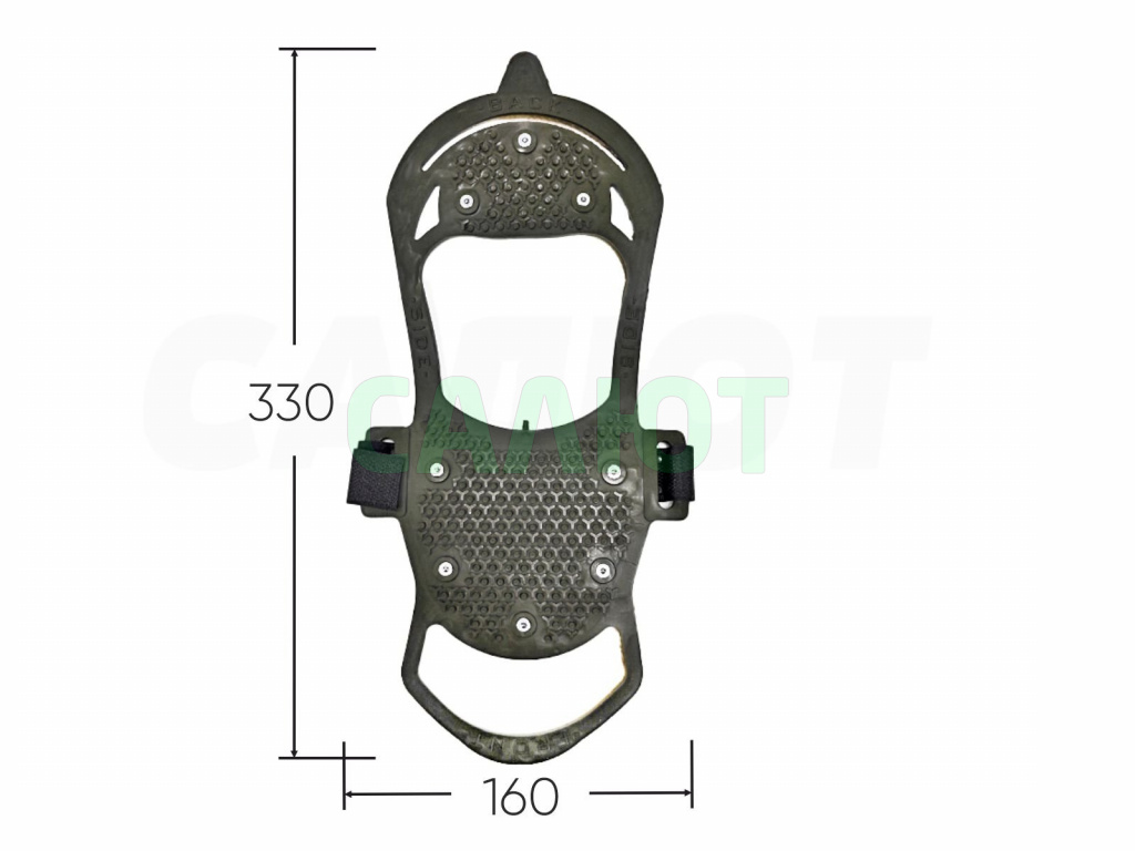 Ледоступы на обувь, 8 шипов (хаки)