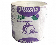 Туалетная бумага Plushe Light 1-х слойная