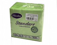 Салфетки бумажные Plushe Standart, 24см, 1 слой, (100шт.)