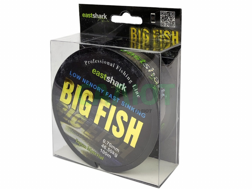 Леска East Shark Big Fish 100m черная
