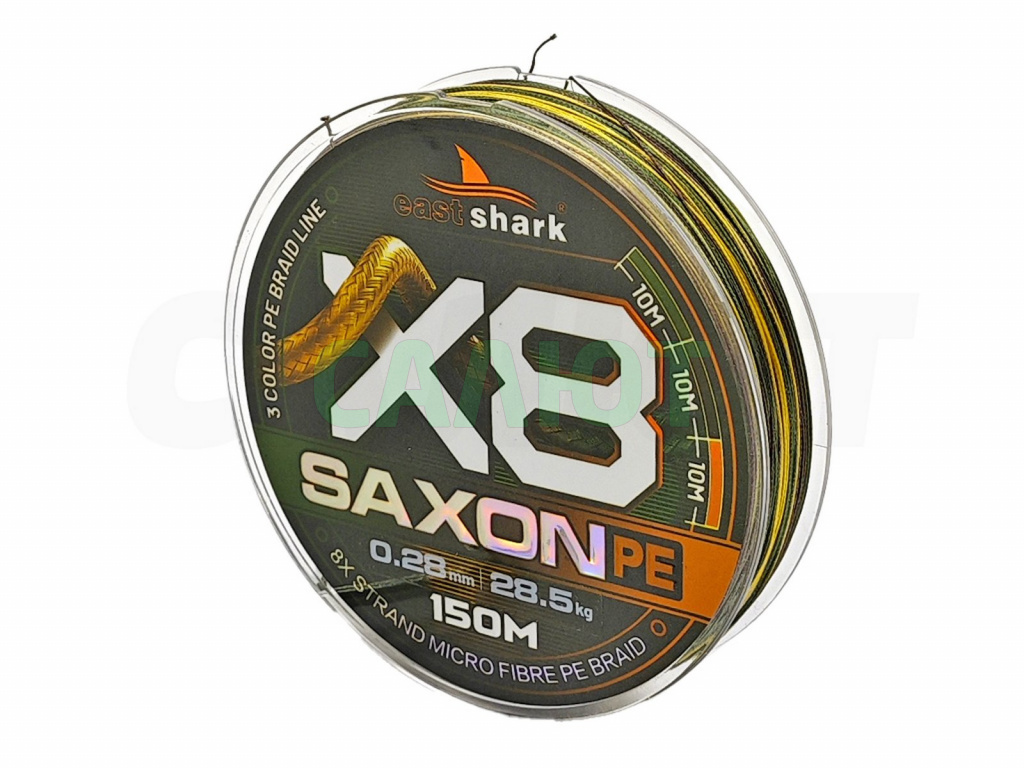 Шнур плетеный East Shark Saxon X8 150m