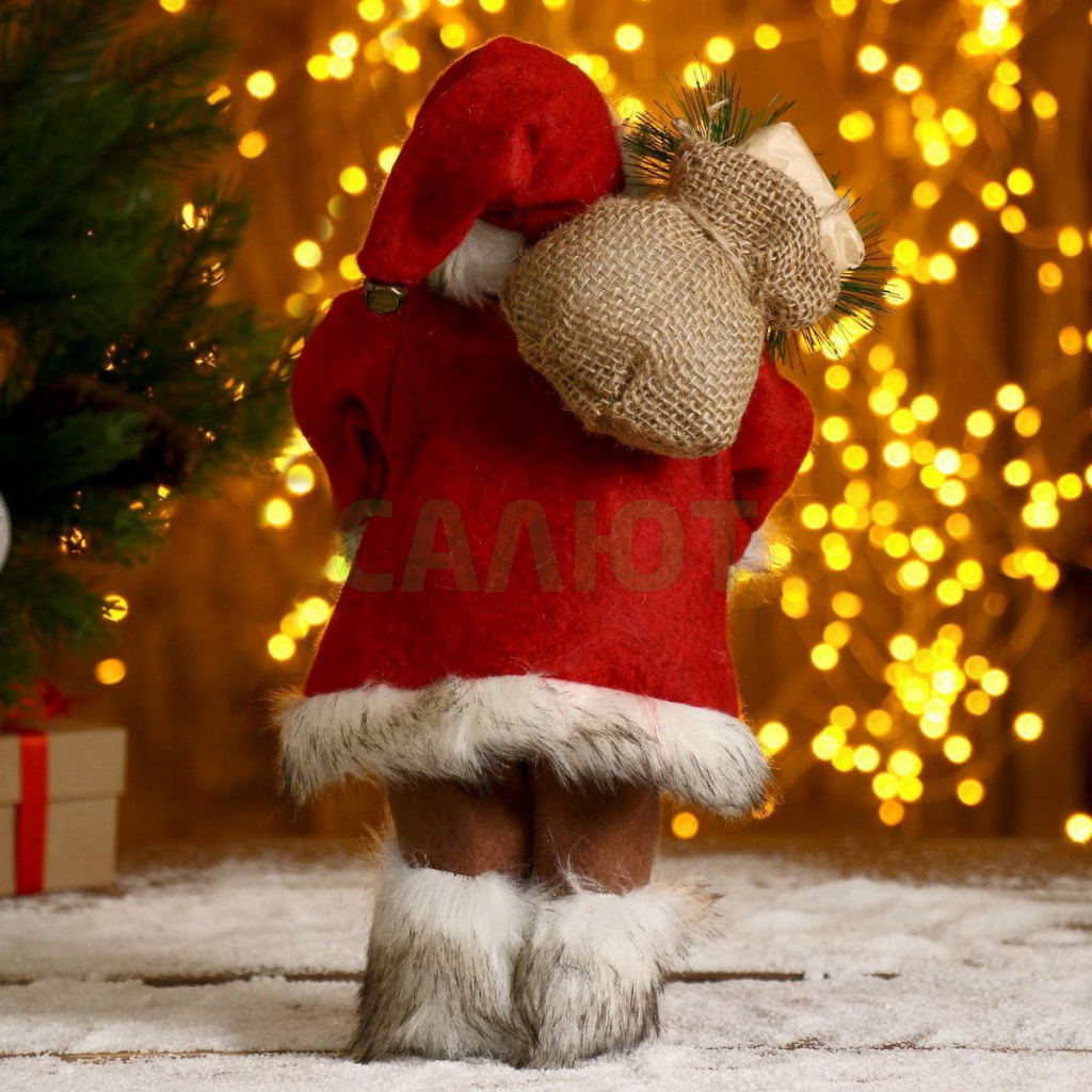 Дед Мороз "В красной шубке" 30 см (3555419)