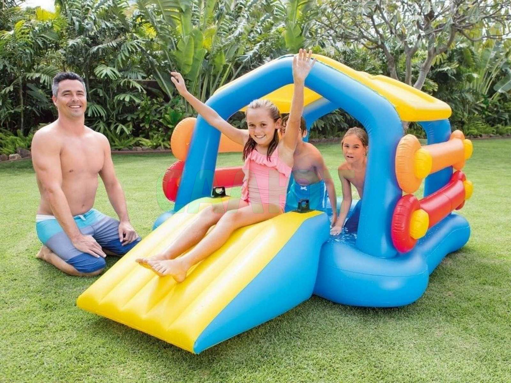 Игровой центр Intex "Плотик с горкой" 58294