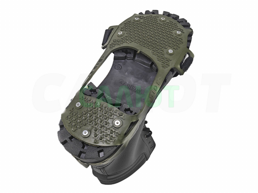 Ледоступы на обувь, 8 шипов (хаки)