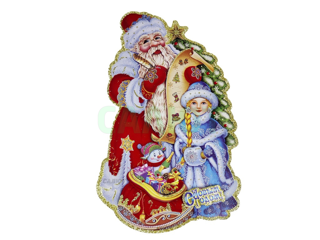 Пано "Дед Мороз и Снегурочка" 31см (5818031)