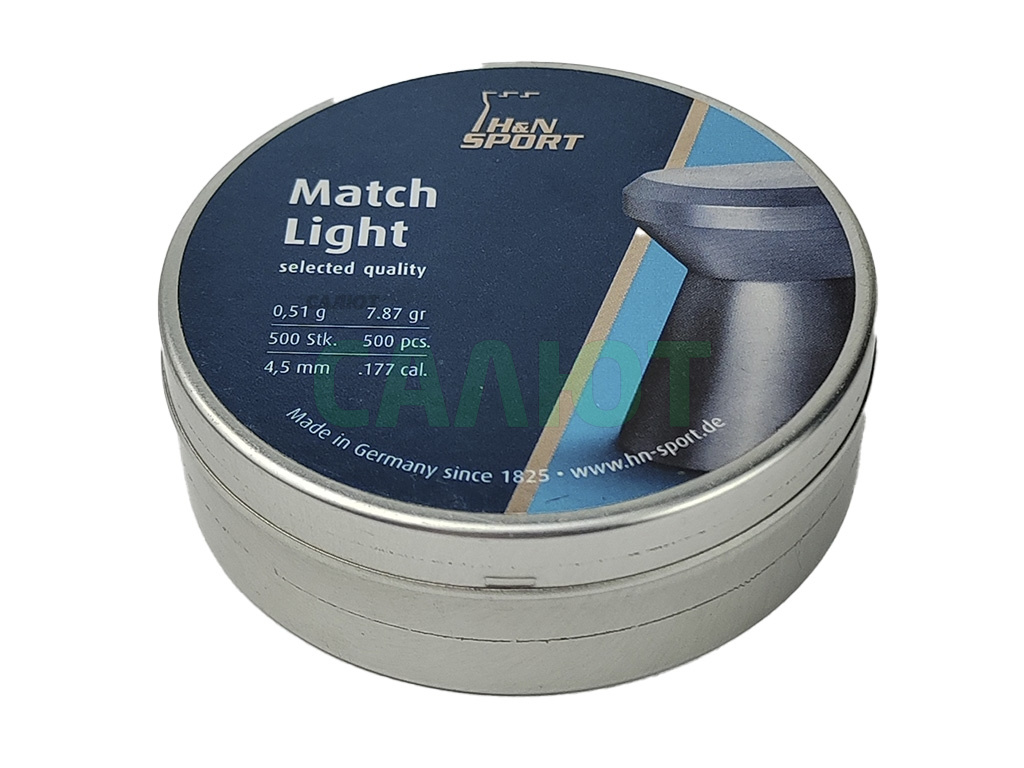 Пули HN Match Light 4.5mm 0.51 (500шт)