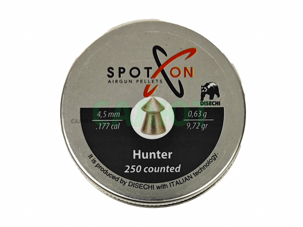 Пули Spoton Hunter 4.5мм, 0,63гр (250шт)