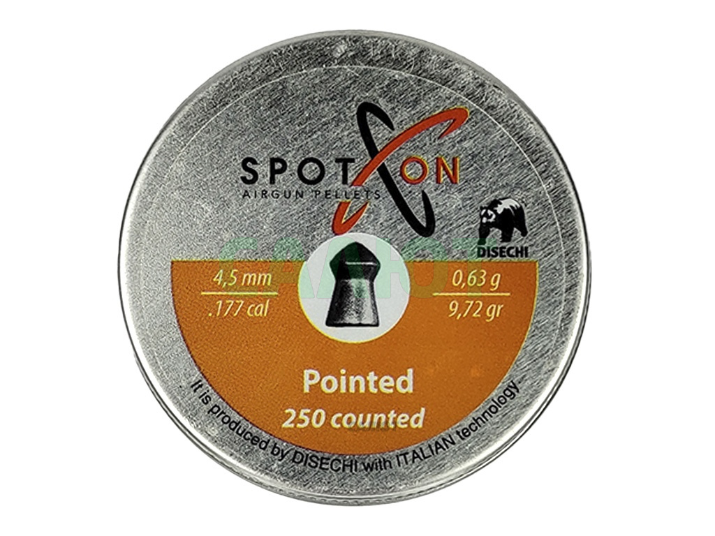 Пули Spoton Pointed 4.5мм, 0,63гр (250шт)