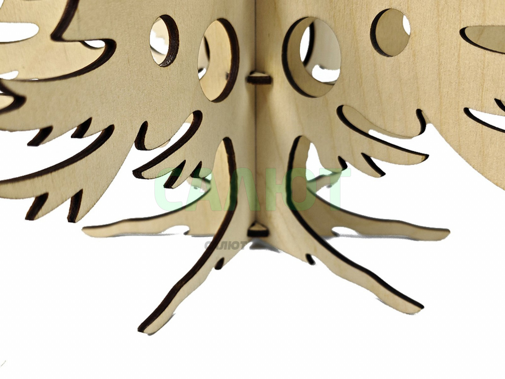Игрушка деревянная Ёлка E3b