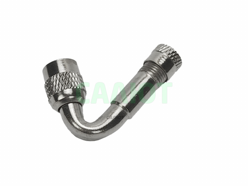 Удлинитель угловой для золотника 45гр, серебристый