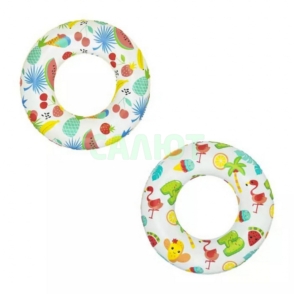 Круг для плавания Bestway 61см, микс 36014