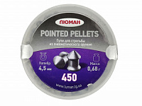 Пули Люман Pointed Pellets 4,5мм 0,68гр. (450шт.)