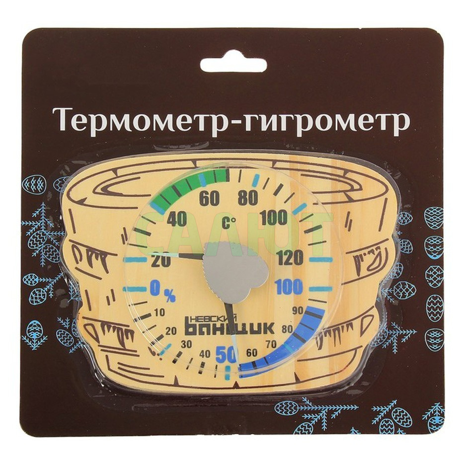 Термометр + гигрометр Добропаров "Шайка" (683775)
