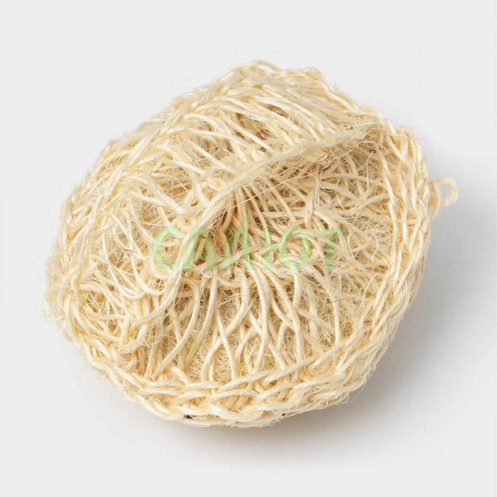 Мочалка-спонж Доляна, сизаль 12х5см (6979637)