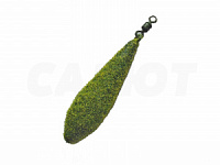 Груз Long Cast ухо + вертлюг, зеленый мох