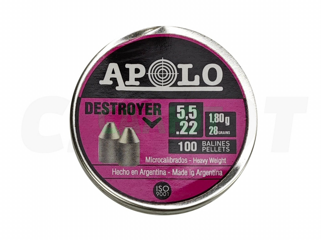 Пули Apolo Destroyer 5.5мм 1.8гр. (100шт.)