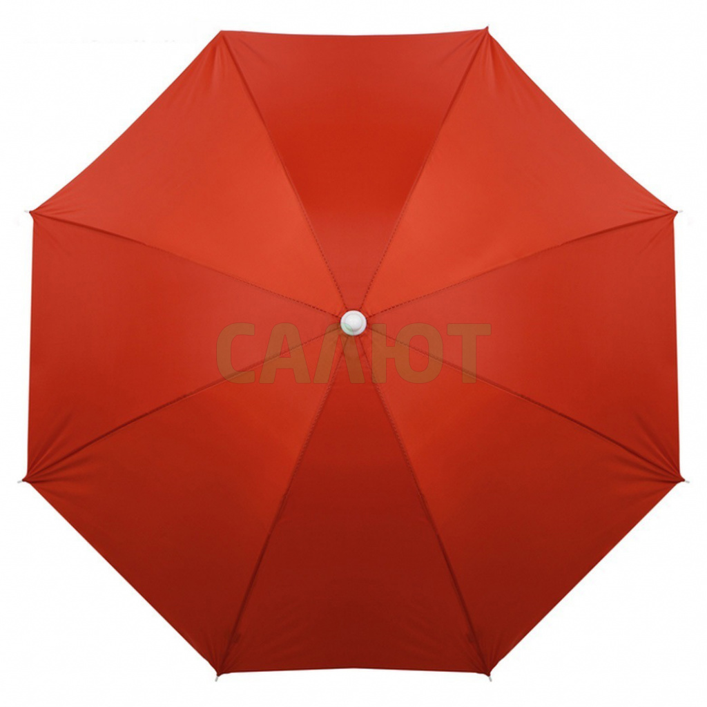 Зонт пляжный Классика с серебряным покрытием d=160cм, h=170 см  МИКС 119123