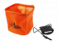 Ведро для прикормки East Shark квадратное 21см оранжевое (16521001)