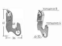 Крепление заднего переключателя №167