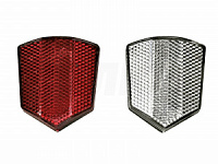 Комплект катафотов 58х52мм красный+белый