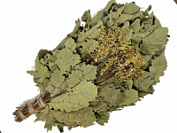 Веник "Экстра" из дуба с таволгой в упаковке