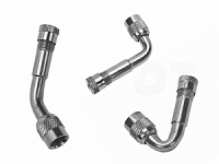 Удлинитель угловой для золотника 45/90/135гр серебр.