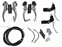Набор тормозов WJ с тросами и ручками, серебристый