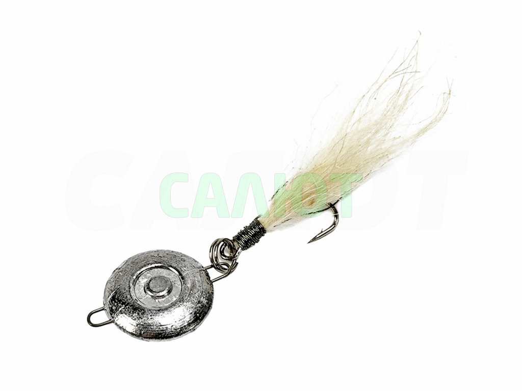 Блесна пуговица + стример Блесна пуговица + стример