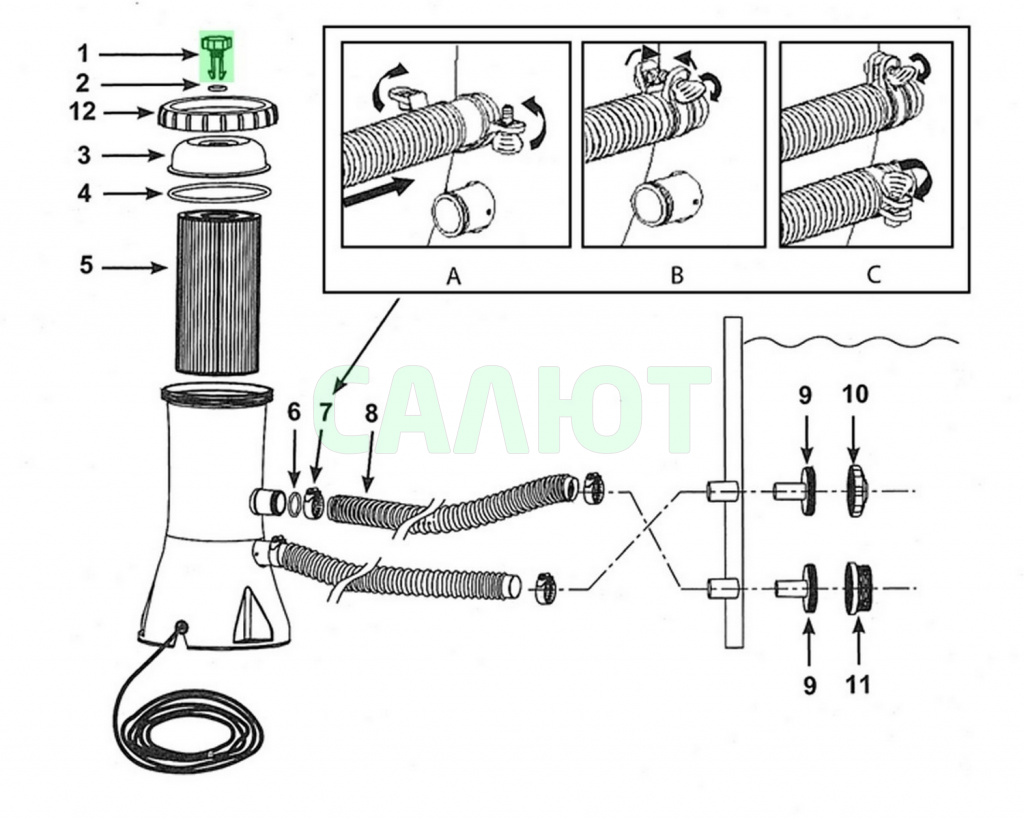 10460 Выпускной клапан