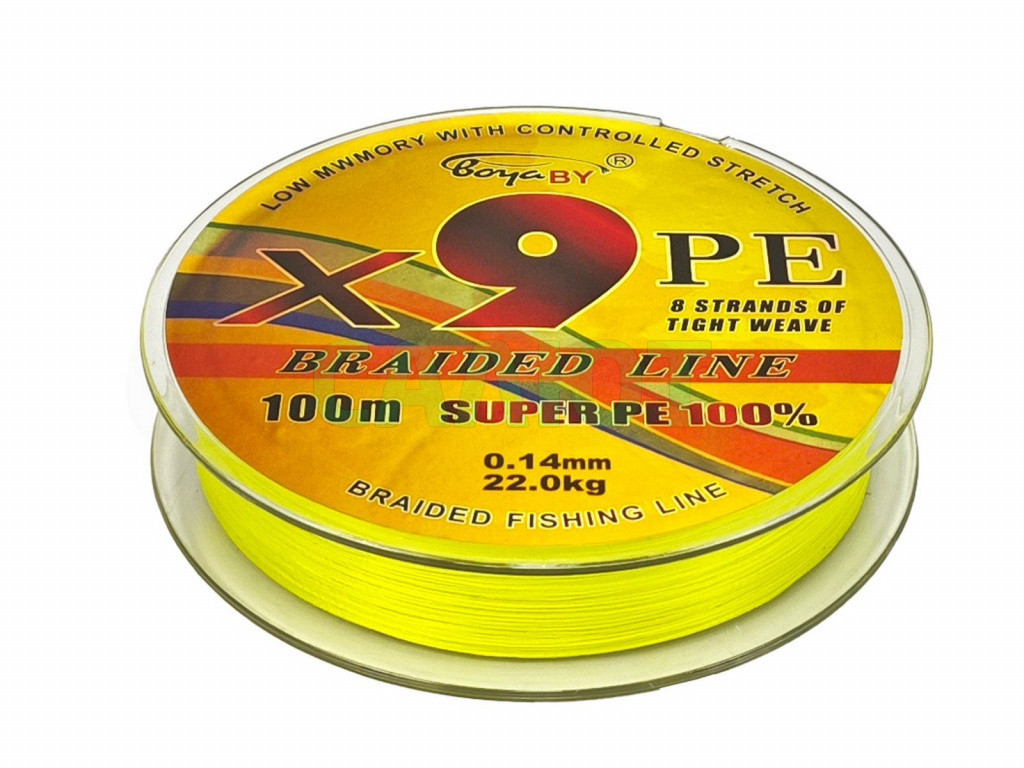 Шнур плетеный BoyaBy Braided X9PE 100m