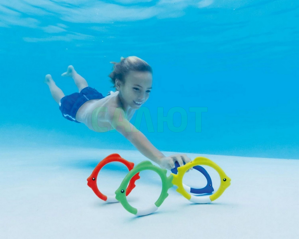 Кольца для подводной игры Intex Рыбки 55507