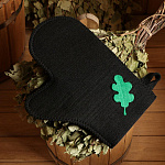 Рукавица для бани с аппликацией «Дубовый лист», 5290333