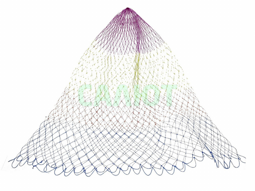 Сетка на подсак 40см леска, ячейка 35мм